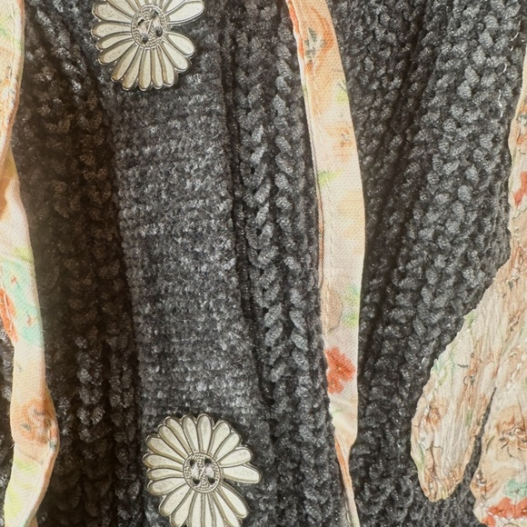 🆕 POL Charcoal and Silver Hooded Puffer sweater/Jacket NWOT - Picture 7 of 12